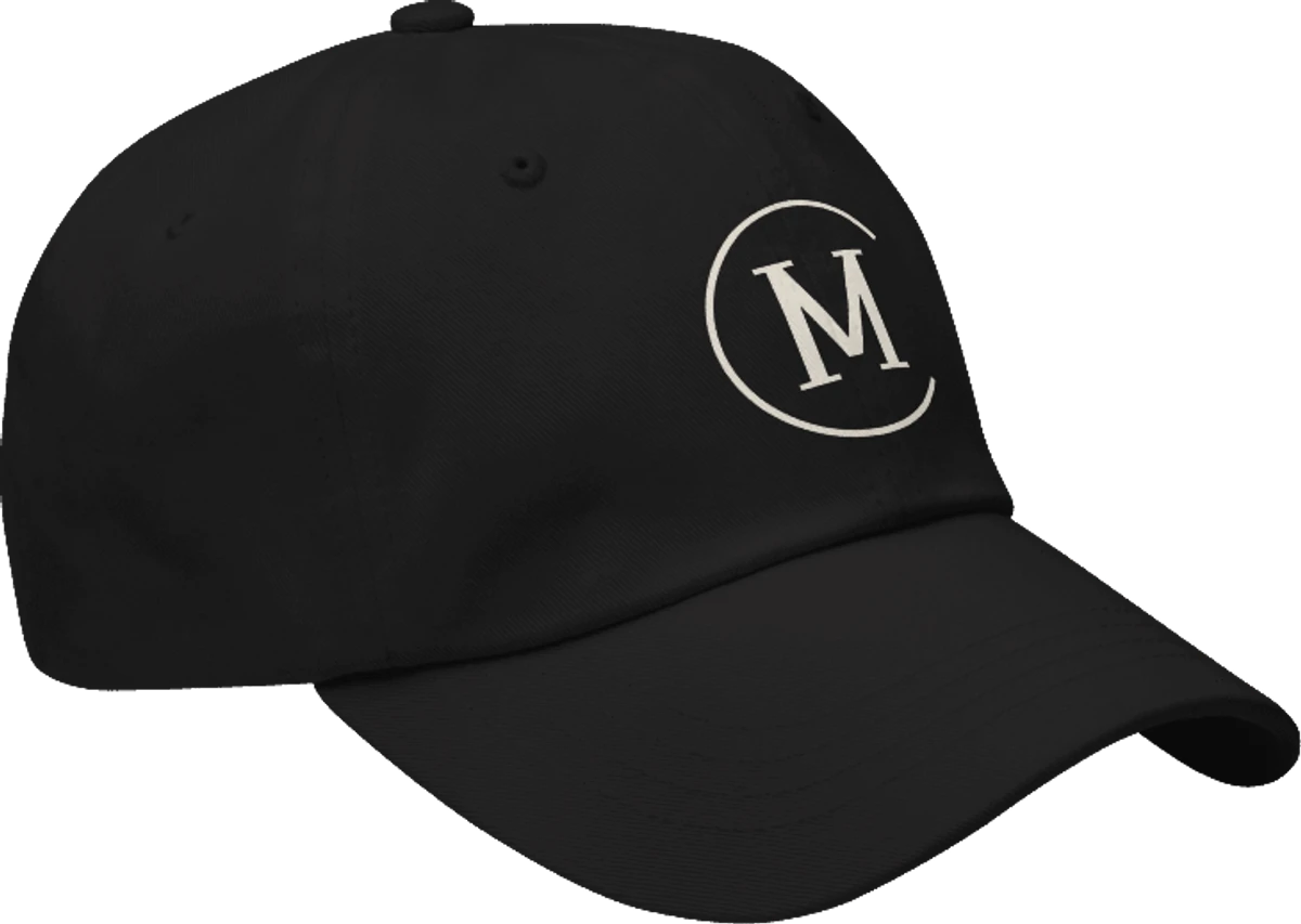 The Monogram Cap in Black, view 1