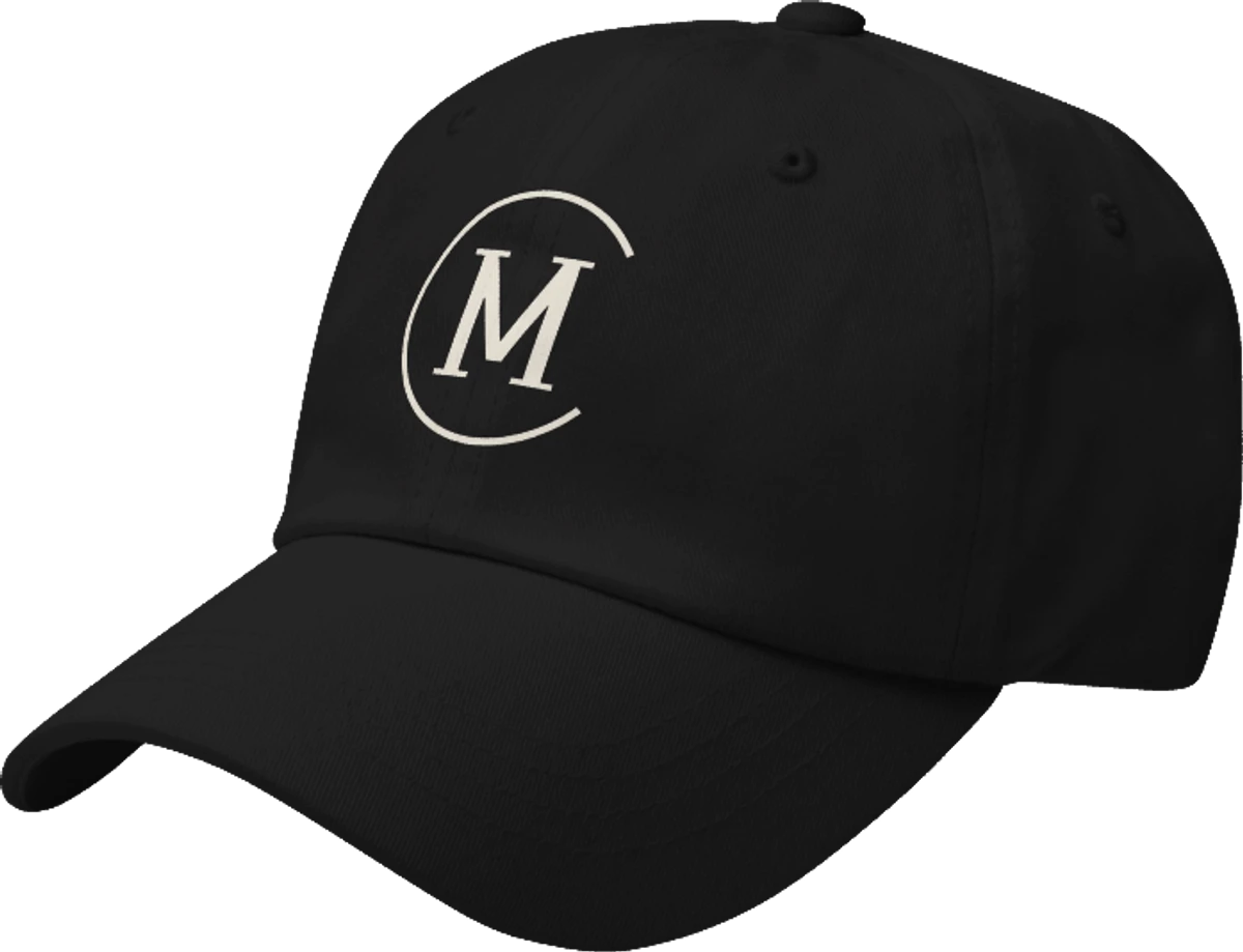 The Monogram Cap in Black, view 3