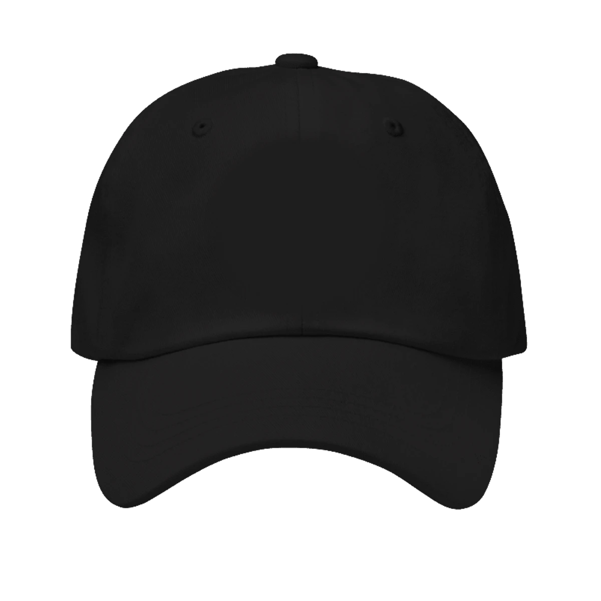 The Monogram Cap in Black, front view