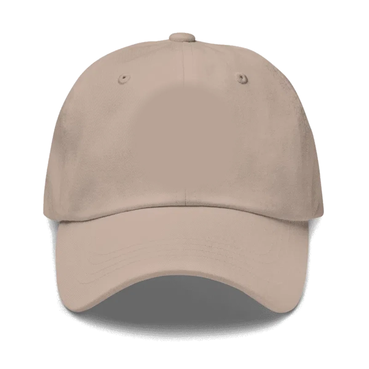 The Monogram Cap in Stone, front view